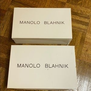 Manolo Blahnik shoes boxes